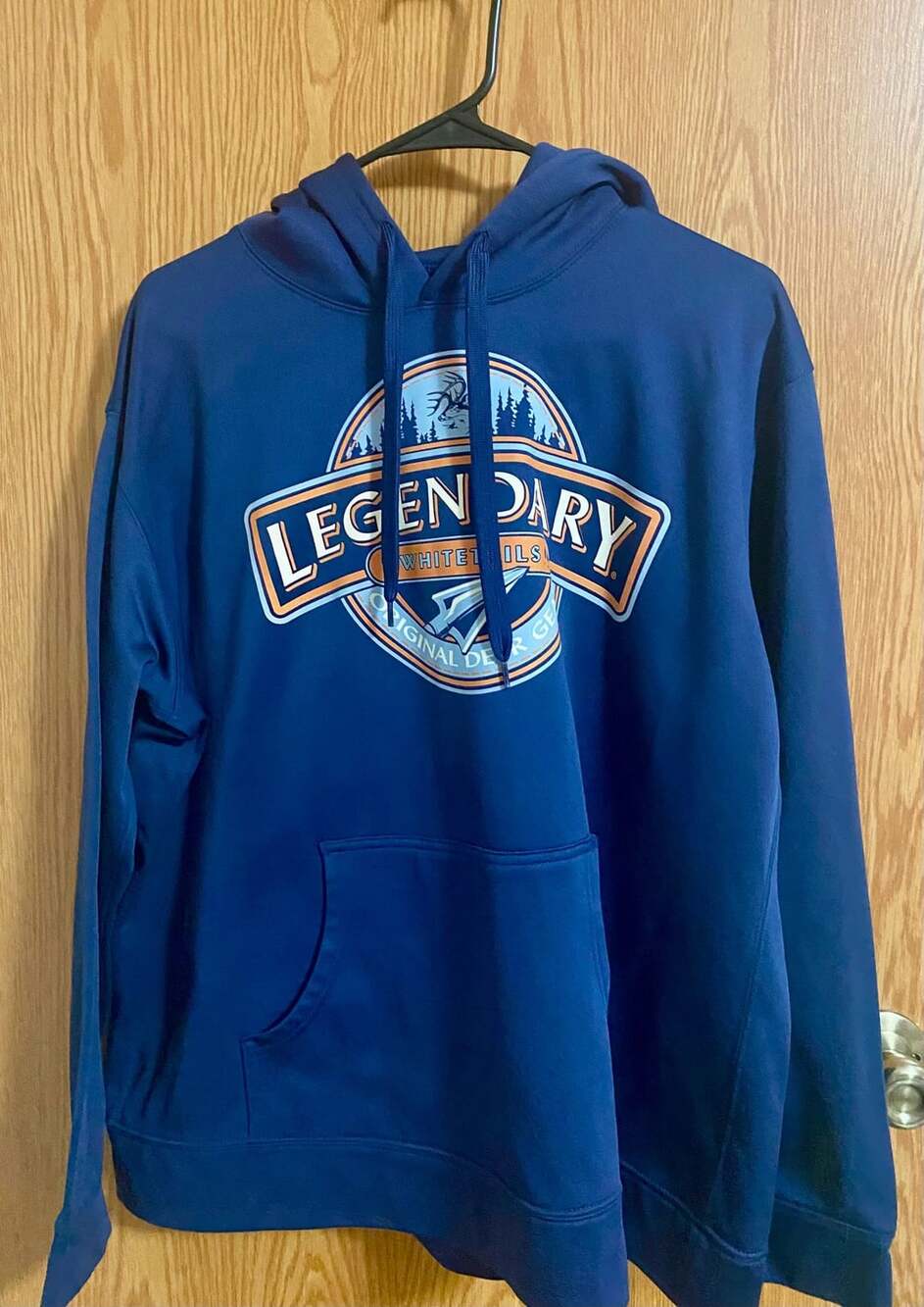 Legendary Whitetails Original Deer Gear Graphic Hoodie Blue Men's 2X-Large